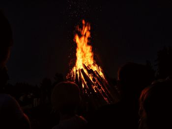 Bonfire at night 