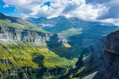 Aerial view of valley