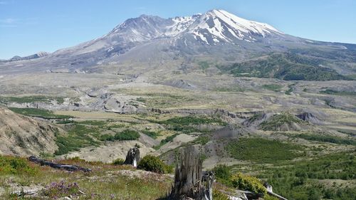 Scenic view of mountains