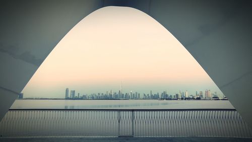 Low angle view of modern building