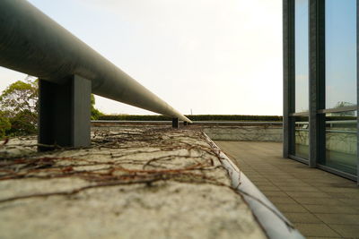 Close-up of car against sky