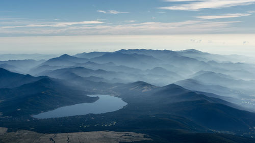 Foggy mountains