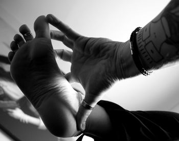 Close-up of hands