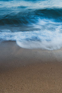 High angle view of beach