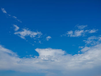 Low angle view of clouds in sky
