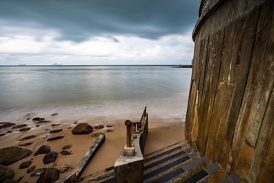 Panoramic view of beach against sky