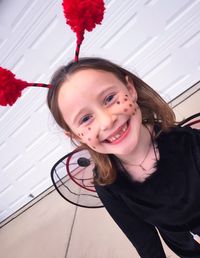 Portrait of happy girl smiling