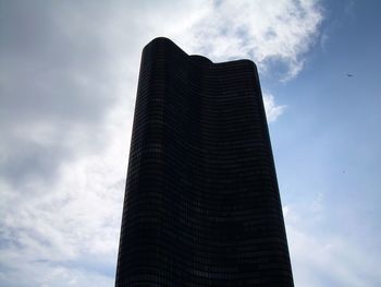 Low angle view of modern building against sky