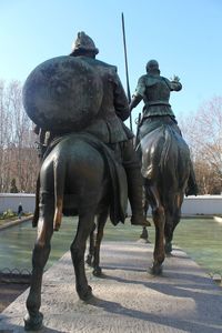 Horse statue against sky