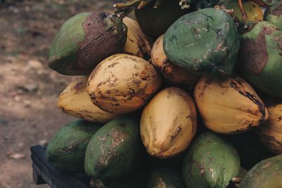 Close-up of fruits for sale at market