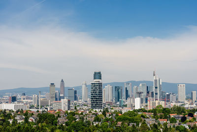 Cityscape against sky