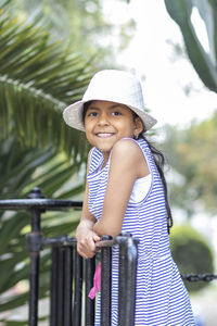 Portrait of cute smiling girl