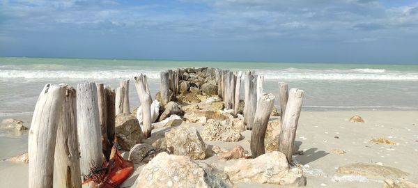 Panoramic shot of sea against sky