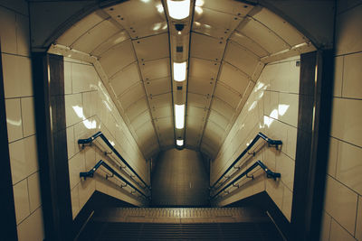 Underground. tube. station. the way forward. walkway. underpass. steps and staircases. cinematic.