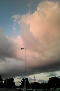 Low angle view of cloudy sky