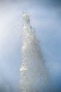 Full frame shot of water splashing against sky