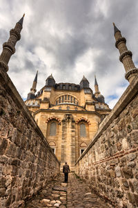 Low angle view of historical building against sky