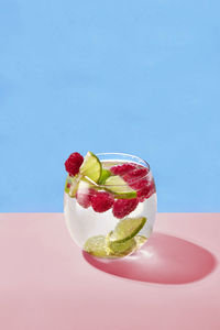 Close-up of dessert in plate on table