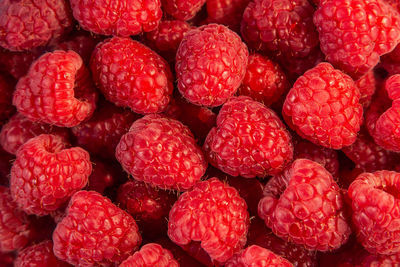 Full frame shot of strawberries