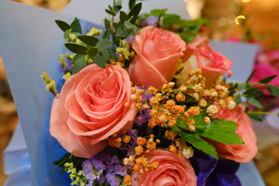 Close-up of rose bouquet