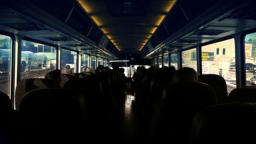 People sitting in train