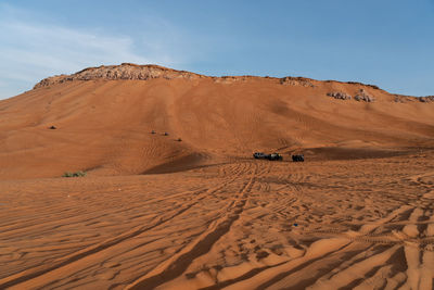 Big red and pink rock, sharjah, uae, off-roading  in uae  visited place by off-roaders