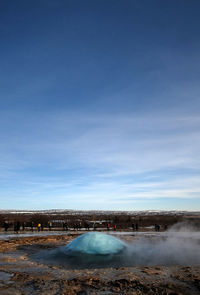 The power of geyser, iceland