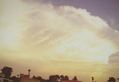 View of cloudy sky at sunset