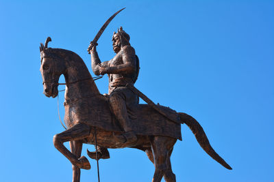 Statue of chhatrapati shivaji maharaj, nowgong, madhya pradesh, india