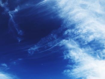 Low angle view of clouds in sky