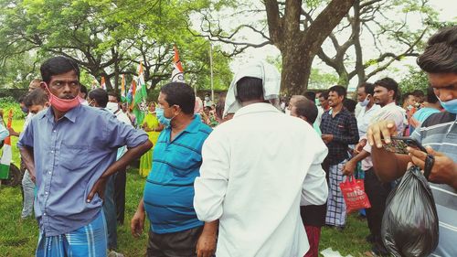 Group of people in park