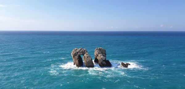 Scenic view of sea against sky