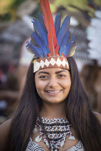 Portrait of a smiling young woman