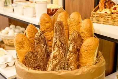 Close-up of food on table