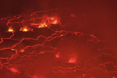 Close-up of fireworks against sky at night