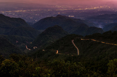 High angle view of landscape