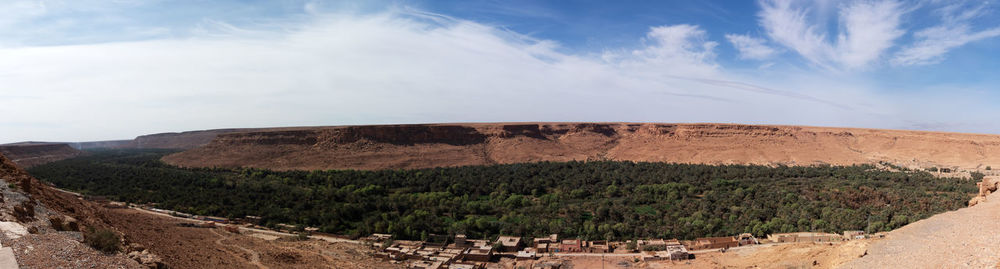 Panoramic view of landscape against sky