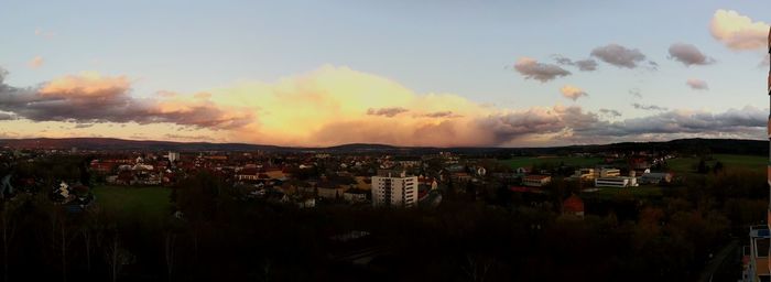 Cityscape at sunset