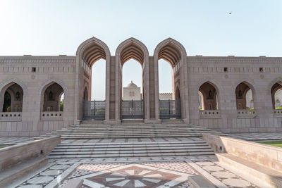 Low angle view of historical building