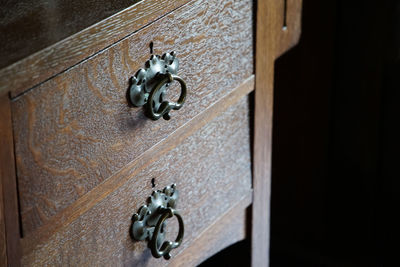 High angle view of wardrobe