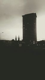 Low angle view of buildings in city