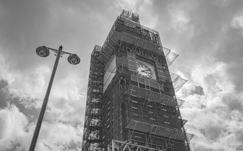 Low angle view of building against sky