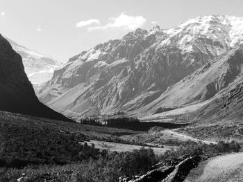 Scenic view of mountain range