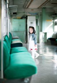 Woman looking at camera