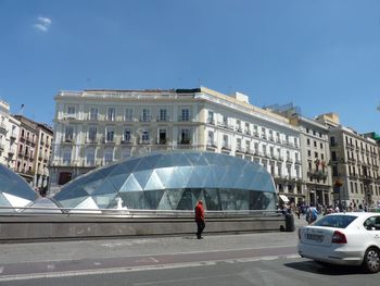 People walking in city