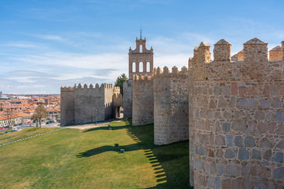 View of historic building against sky