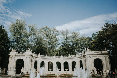 Low angle view of historical building