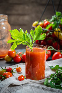 Close-up of drink on table