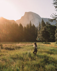 Sunrise in yosemite national park