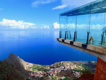 Panoramic view of sea against sky